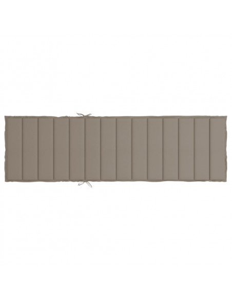 Cuscino per Lettino Tortora 200x70x3 cm in Tessuto Oxford