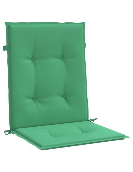 Cuscini per Sedia 6 pz Verdi 100x50x3 cm in Tessuto Oxford