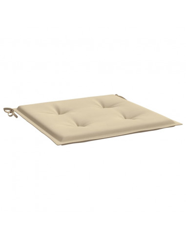 Cuscini per Sedia 2 pz Beige 50x50x3 cm in Tessuto Oxfor4