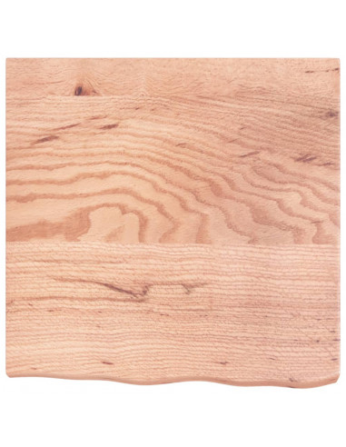 Piano Bagno Marrone 60x60x(2-6) cm Legno Massello Trattato