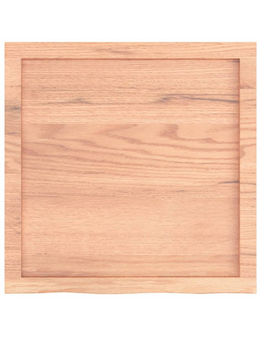 Piano Bagno Marrone 60x60x(2-6) cm Legno Massello Trattato