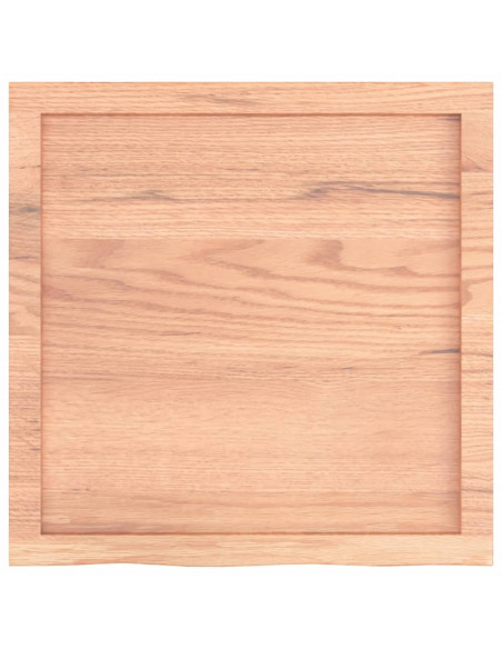 Piano Bagno Marrone 60x60x(2-6) cm Legno Massello Trattato
