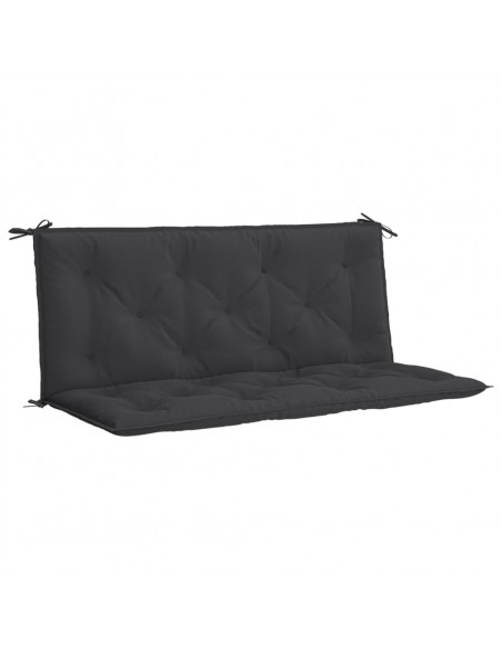 Cuscini per Panca 2 pz Neri 120x50x7 cm in Tessuto Oxford