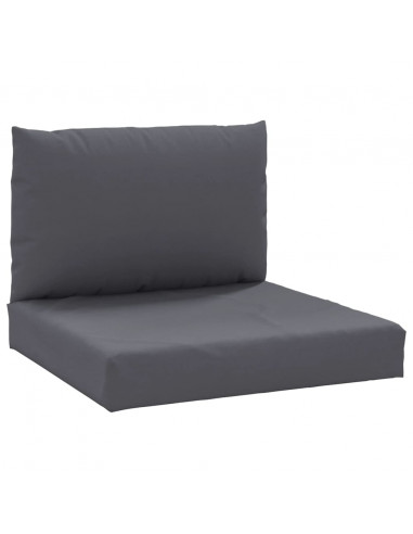 Cuscini per Pallet 2 pz Antracite in Tessuto Oxford