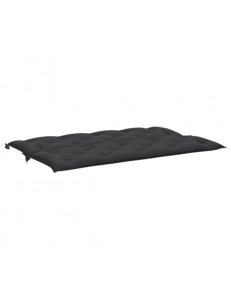 Cuscini per Panca 2 pz Nero 150x50x7 cm in Tessuto Oxford