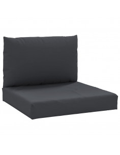 Cuscini per Pallet 2 pz Neri in Tessuto Oxford 2