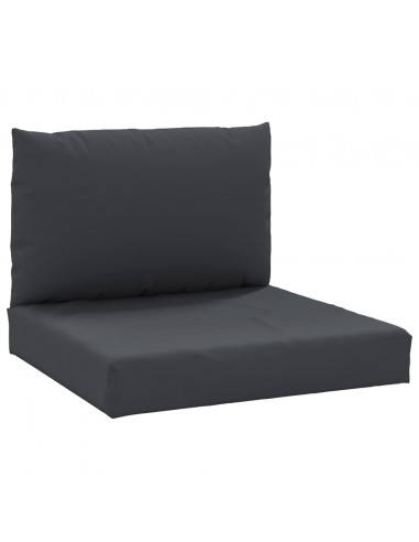Cuscini per Pallet 2 pz Neri in Tessuto Oxford