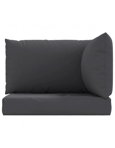 Cuscini per Pallet 3 pz Antracite in Tessuto Oxford