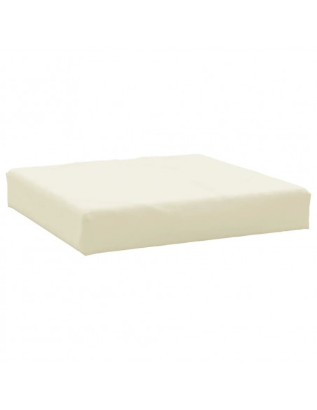 Cuscini per Pallet 3 pz Bianco Crema in Tessuto Oxford