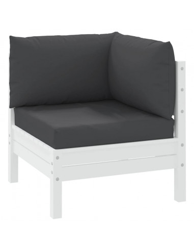 Cuscini per Pallet 3 pz Neri in Tessuto Oxford