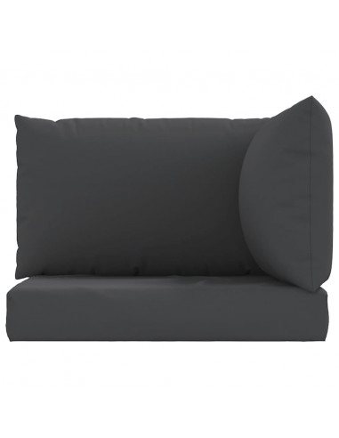 Cuscini per Pallet 3 pz Neri in Tessuto Oxford