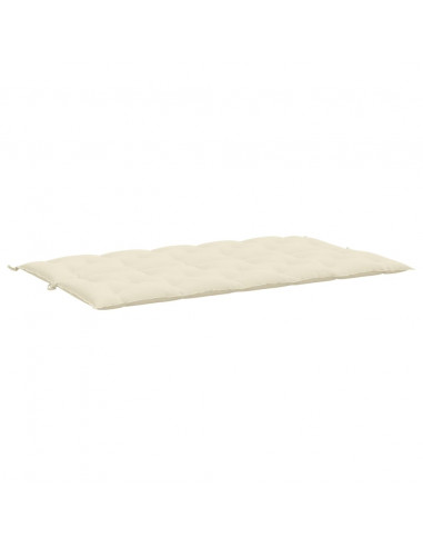 Cuscini Panca Giardino 2pz Bianco Crema 180x50x7 Tessuto Oxford