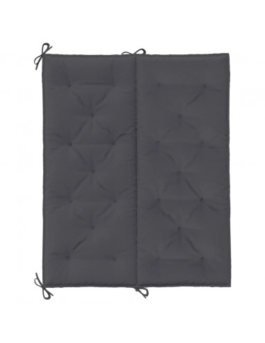 Cuscini Panca Giardino 2pz Antracite 120x50x7 cm Tessuto Oxford