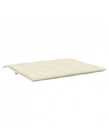 Cuscini Panca Giardino 2pz Bianco Crema 120x50x7 Tessuto Oxford