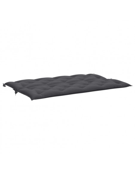 Cuscini Panca Giardino 2pz Antracite 150x50x7cm Tessuto Oxford