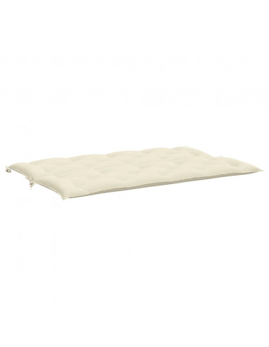 Cuscini Panca Giardino 2pz Bianco Crema 150x50x7 Tessuto Oxford
