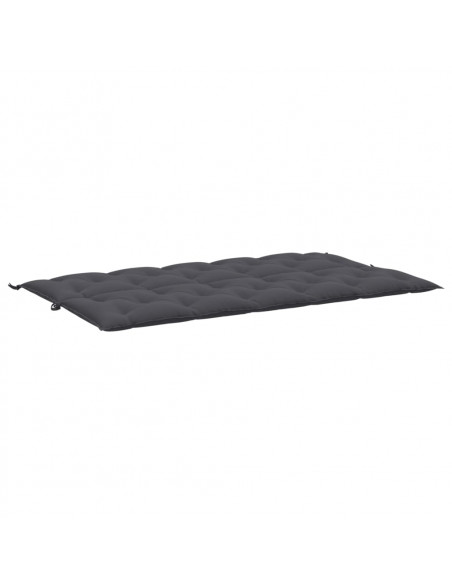 Cuscini Panca Giardino 2pz Antracite 180x50x7cm Tessuto Oxford