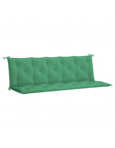 Cuscini Panca da Giardino 2pz Verdi 180x50x7cm Tessuto Oxford 2