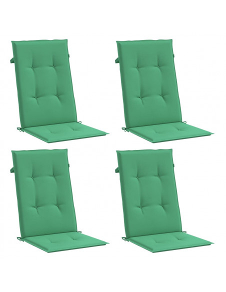 Cuscini per Sedie 4 pz Grigi 120x50x3 cm in Tessuto