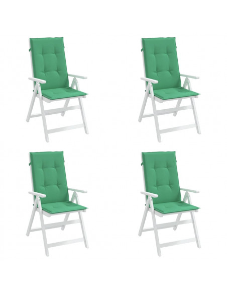 Cuscini per Sedie 4 pz Grigi 120x50x3 cm in Tessuto
