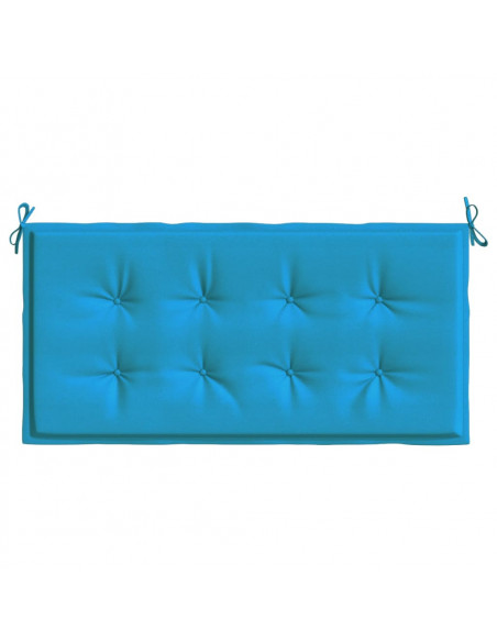 Cuscino per Panca Blu 120x50x3 cm in Tessuto Oxford