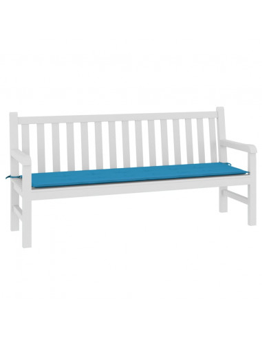 Cuscino per Panca Blu 180x50x3 cm in Tessuto Oxford