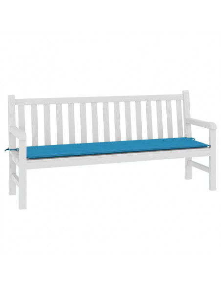 Cuscino per Panca Blu 180x50x3 cm in Tessuto Oxford
