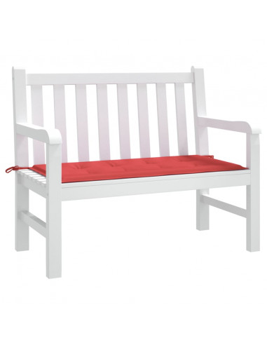 Cuscino per Panca Rosso 100x50x3 cm in Tessuto Oxford