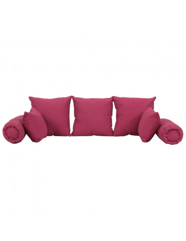 Set di Cuscini 7 pz in Tessuto Rosa