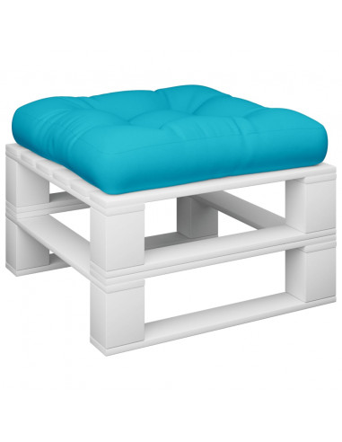 Cuscino per Pallet Turchese 60x60x12 cm Tessuto