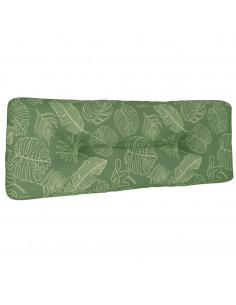 Cuscino per Pallet Motivo a Foglie 120x40x12 cm Tessuto 2