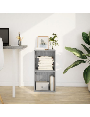 Libreria Grigio Sonoma 40x30x77 cm in Legno Multistrato