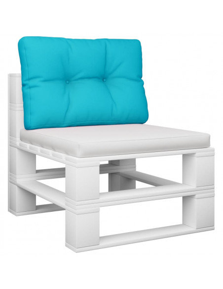 Cuscino per Pallet Turchese 50x40x12 cm Tessuto