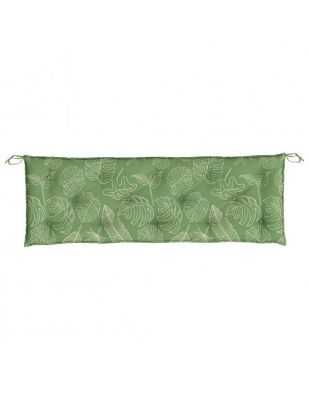 Cuscino per Panca a Foglie 150x50x7 cm in Tessuto Oxford