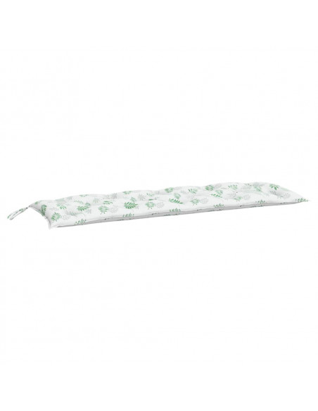 Cuscino per Panca a Foglie 150x50x7 cm in Tessuto Oxford