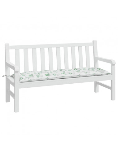 Cuscino per Panca a Foglie 150x50x7 cm in Tessuto Oxford