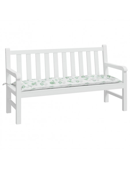 Cuscino per Panca a Foglie 150x50x7 cm in Tessuto Oxford