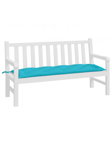 Cuscino per Panca Turchese 150x50x7 cm in Tessuto Oxford