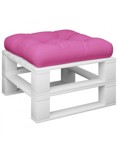 Cuscino per Pallet Rosa 50x50x12 cm Tessuto
