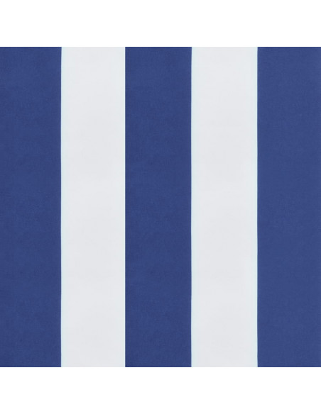 Cuscino per Panca Bianco e Blu 150x50x7 cm in Tessuto Oxford