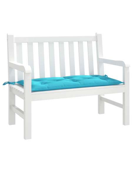Cuscino per Panca Turchese 100x50x7 cm in Tessuto Oxford