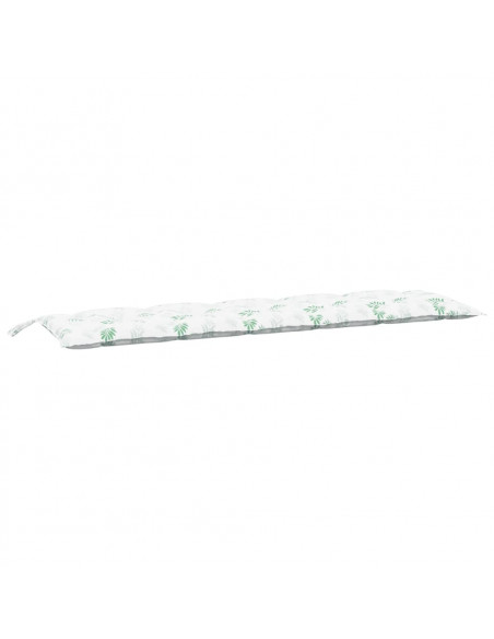 Cuscino per Panca a Foglie 180x50x7 cm in Tessuto Oxford