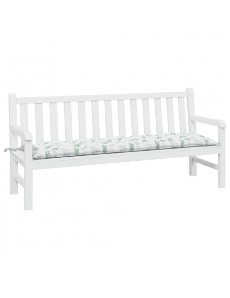 Cuscino per Panca a Foglie 180x50x7 cm in Tessuto Oxford