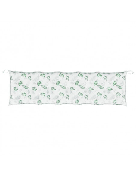 Cuscino per Panca a Foglie 180x50x7 cm in Tessuto Oxford