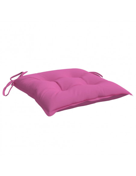 Cuscini per Sedia 6 pz Rosa 50x50x7 cm in Tessuto Oxford