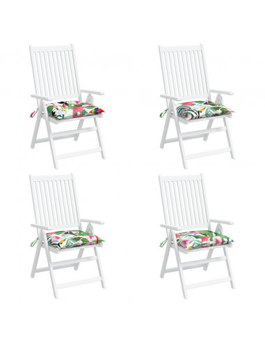 Cuscini per Sedia 4 pz Multicolori 50x50x7 cm in Tessuto Oxford