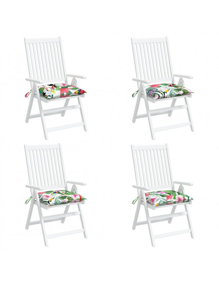 Cuscini per Sedia 4 pz Multicolori 50x50x7 cm in Tessuto Oxford
