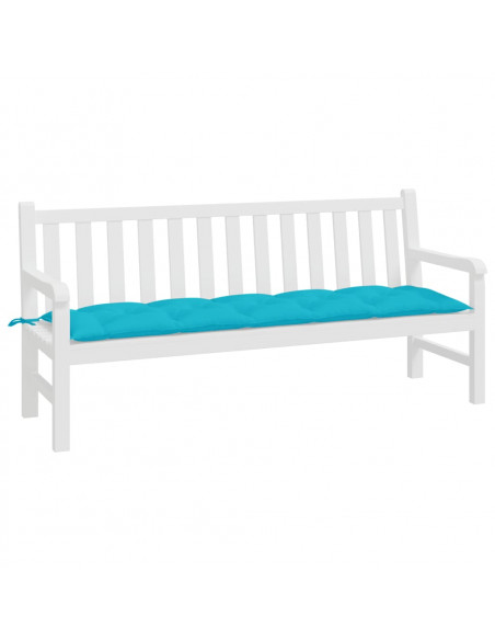 Cuscino per Panca Turchese 180x50x7 cm in Tessuto Oxford