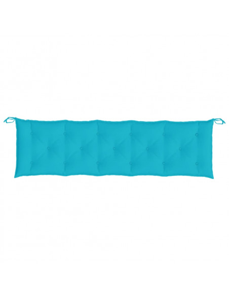 Cuscino per Panca Turchese 180x50x7 cm in Tessuto Oxford
