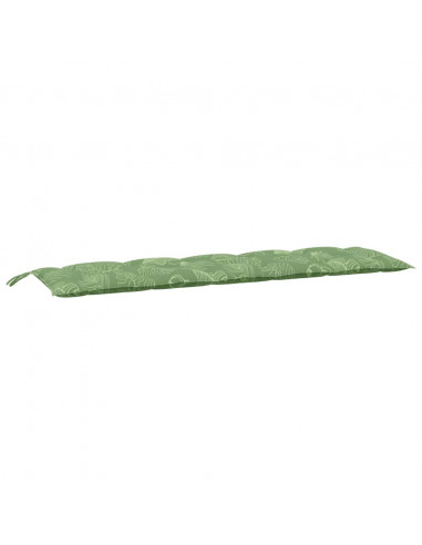 Cuscino per Panca a Foglie 180x50x7 cm in Tessuto Oxford